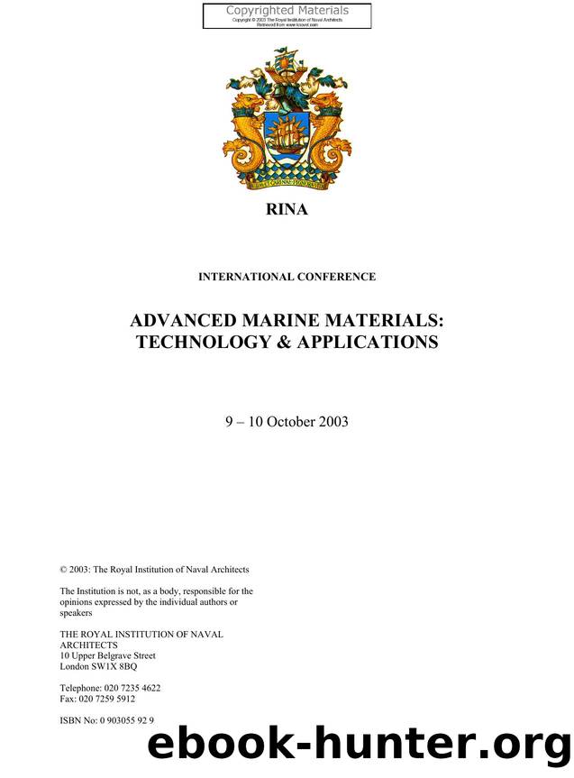 Advanced Marine Materials by 4<8=8AB@0B>@