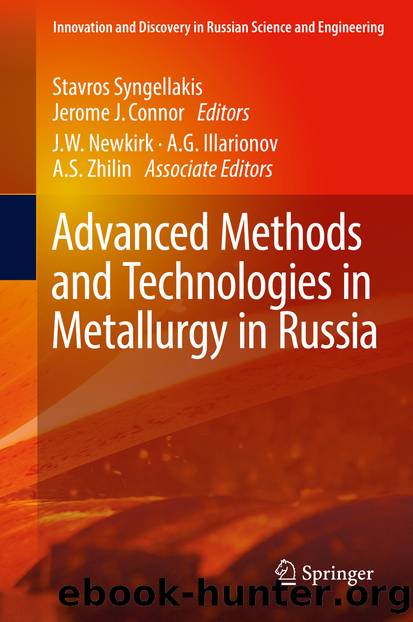 Advanced Methods and Technologies in Metallurgy in Russia by Stavros Syngellakis & Jerome J Connor