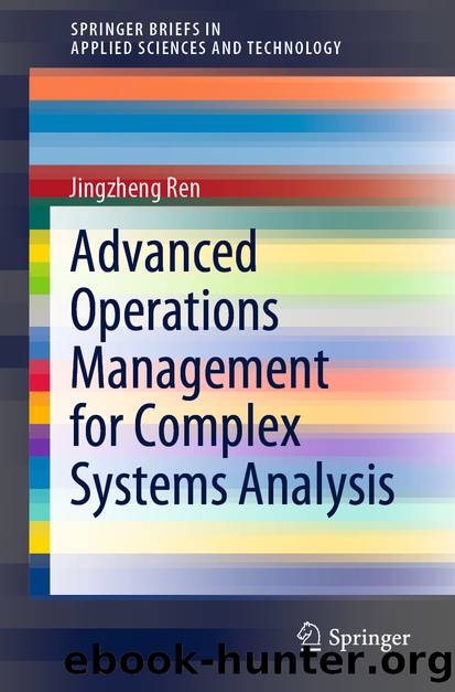 Advanced Operations Management for Complex Systems Analysis by Jingzheng Ren