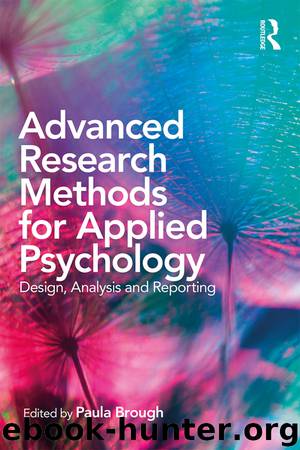 Advanced Research Methods for Applied Psychology by Paula Brough