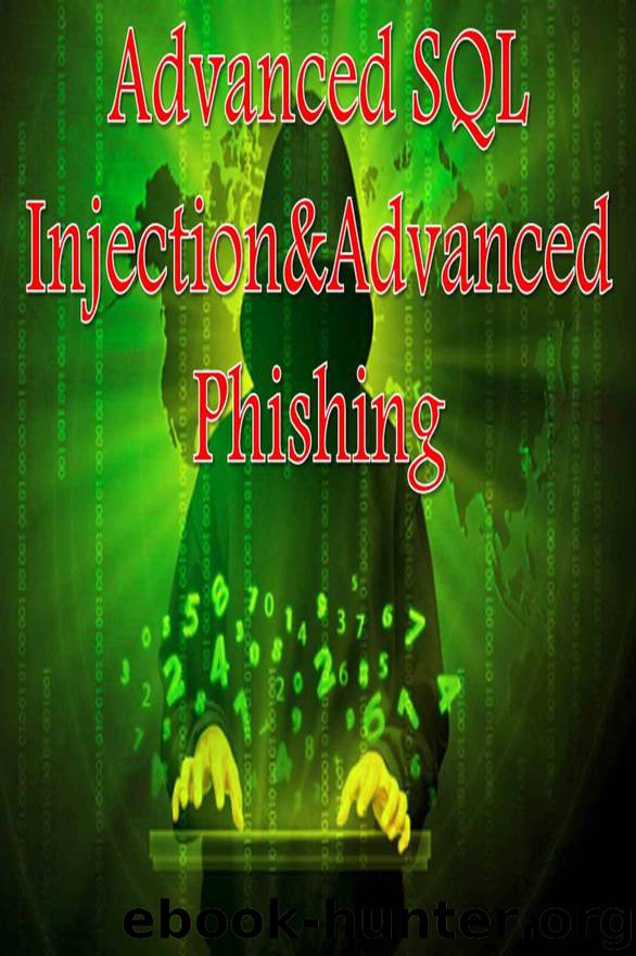 Advanced SQL Injection&Advanced Phishing by Alex Martin & Alex Ramo