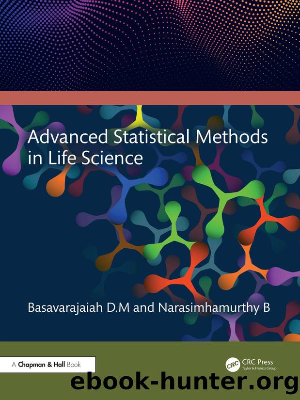 Advanced Statistical Methods in Life Science by Basavarajaiah D.M & Narasimhamurthy B