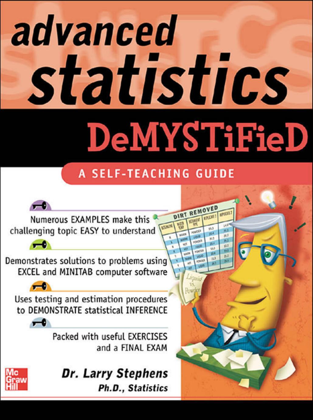 Advanced Statistics Demystified by Stephens Larry J
