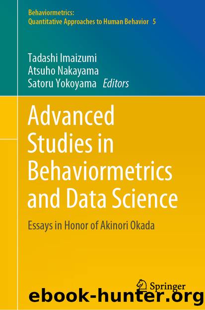 Advanced Studies in Behaviormetrics and Data Science by Unknown