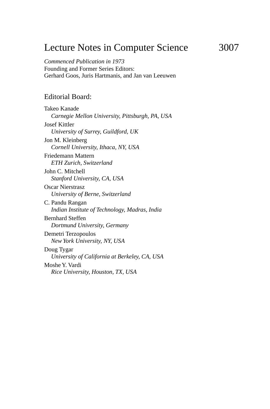 Advanced Web Technologies and Applications: 6th Asia-Pacific Web Conference, APWeb 2004, Hangzhou, China, April 14-17, 2004. Proceedings by unknow