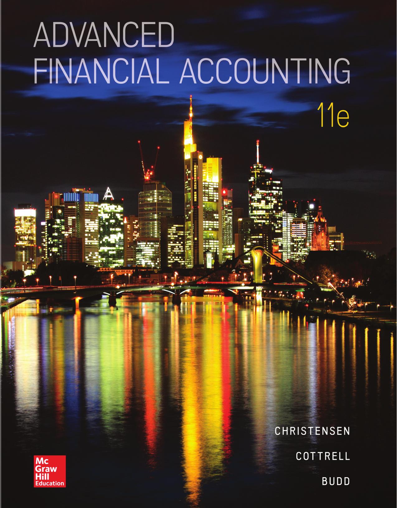 Advanced financial accounting by Budd Cassy JH; Christensen Theodore E.; Cottrell David M