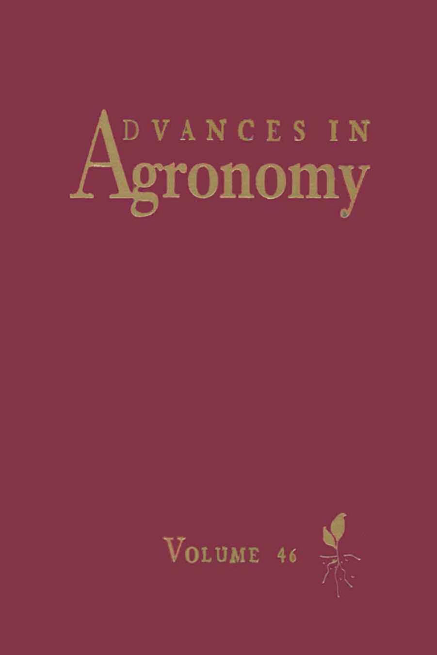 Advances in Agronomy, Vol. 46 by Donald L. Sparks (Ed.)