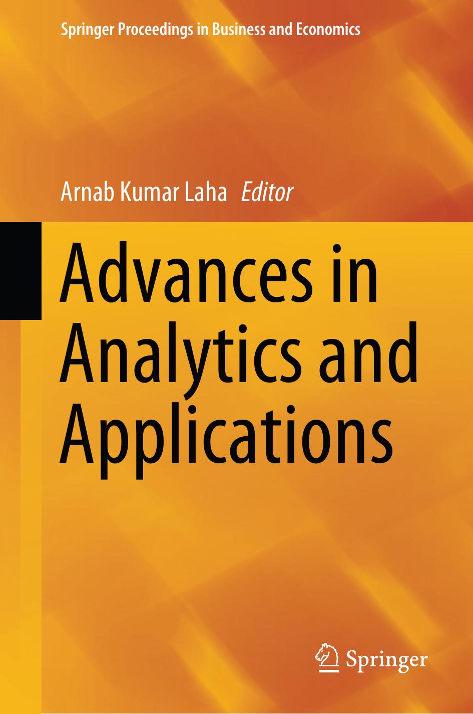 Advances in Analytics and Applications by Arnab Kumar Laha
