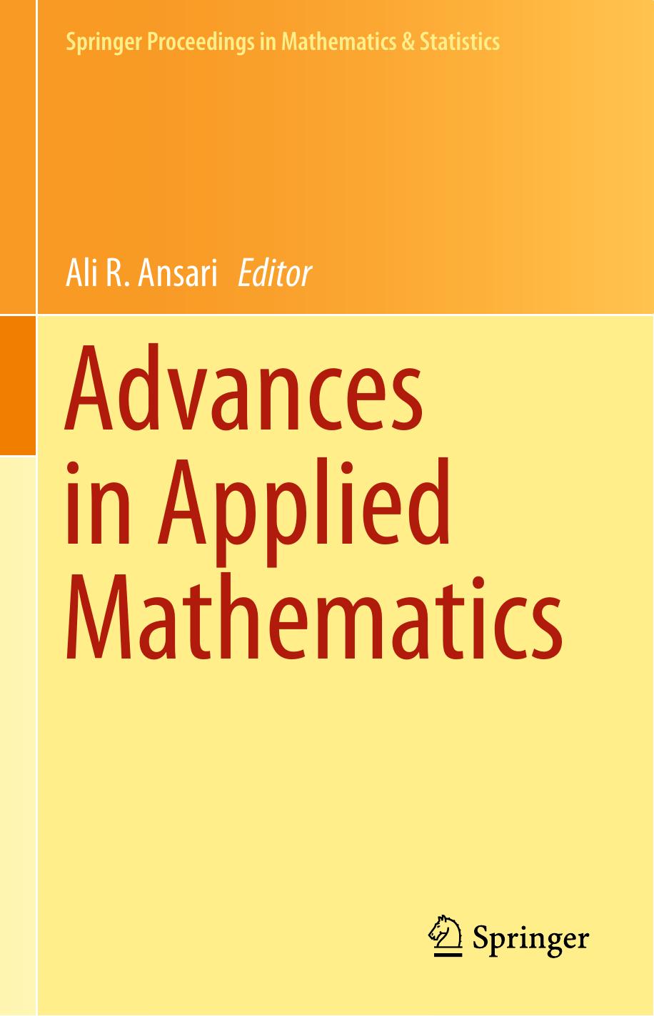 Advances in Applied Mathematics by Ali R. Ansari