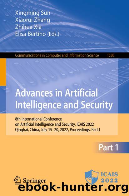 Advances in Artificial Intelligence and Security by Unknown