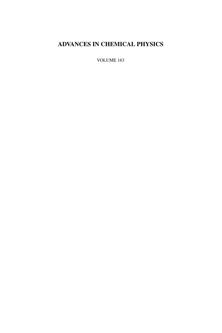 Advances in Chemical Physics by Unknow