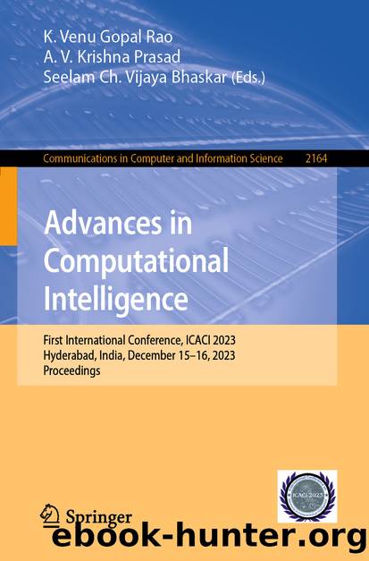 Advances in Computational Intelligence by Unknown
