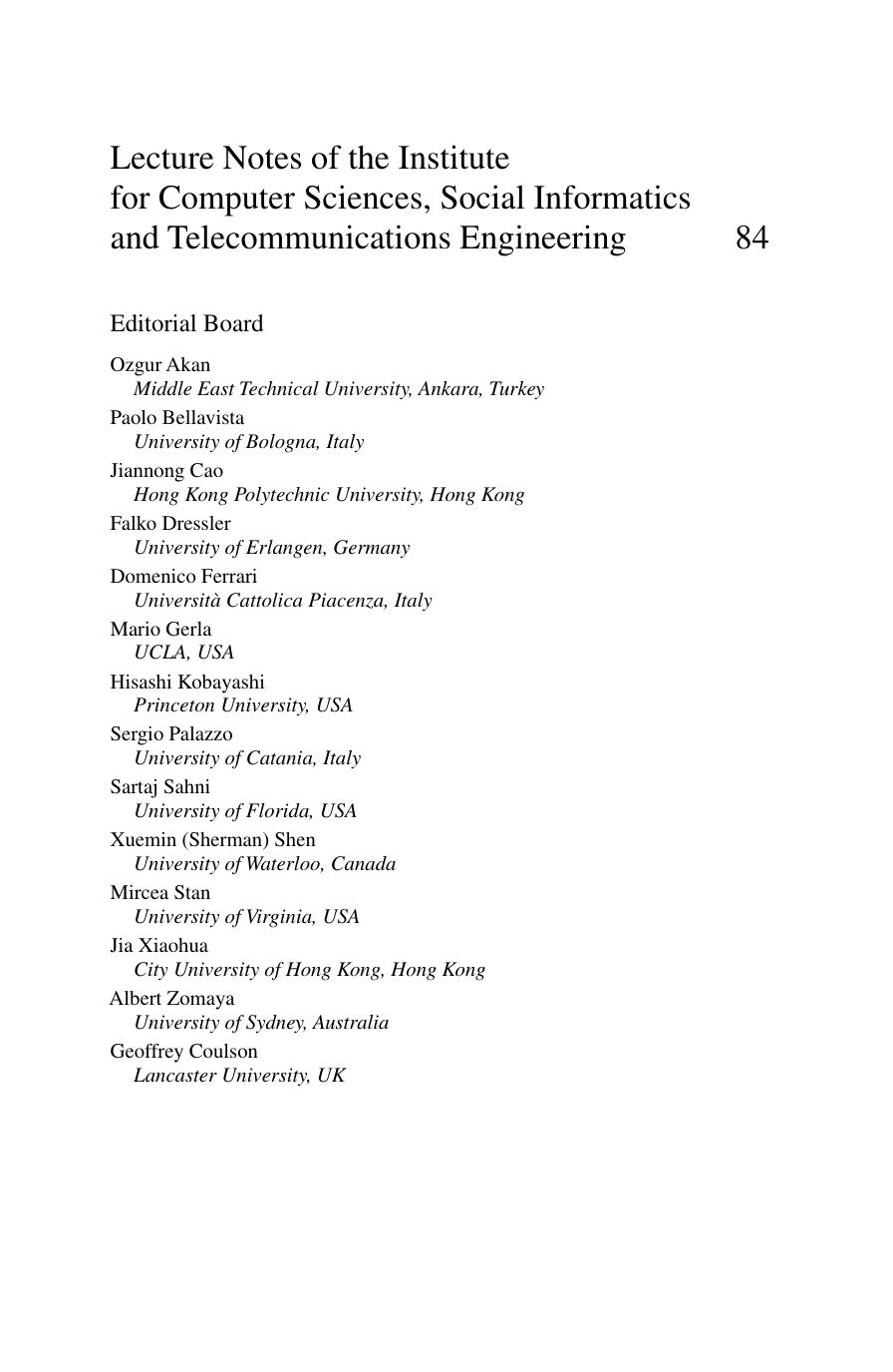 Advances in Computer Science and Information Technology. Networks and Communications: Second International Conference, CCSIT 2012, Bangalore, India, January 2-4, 2012. Proceedings, Part I by unknow