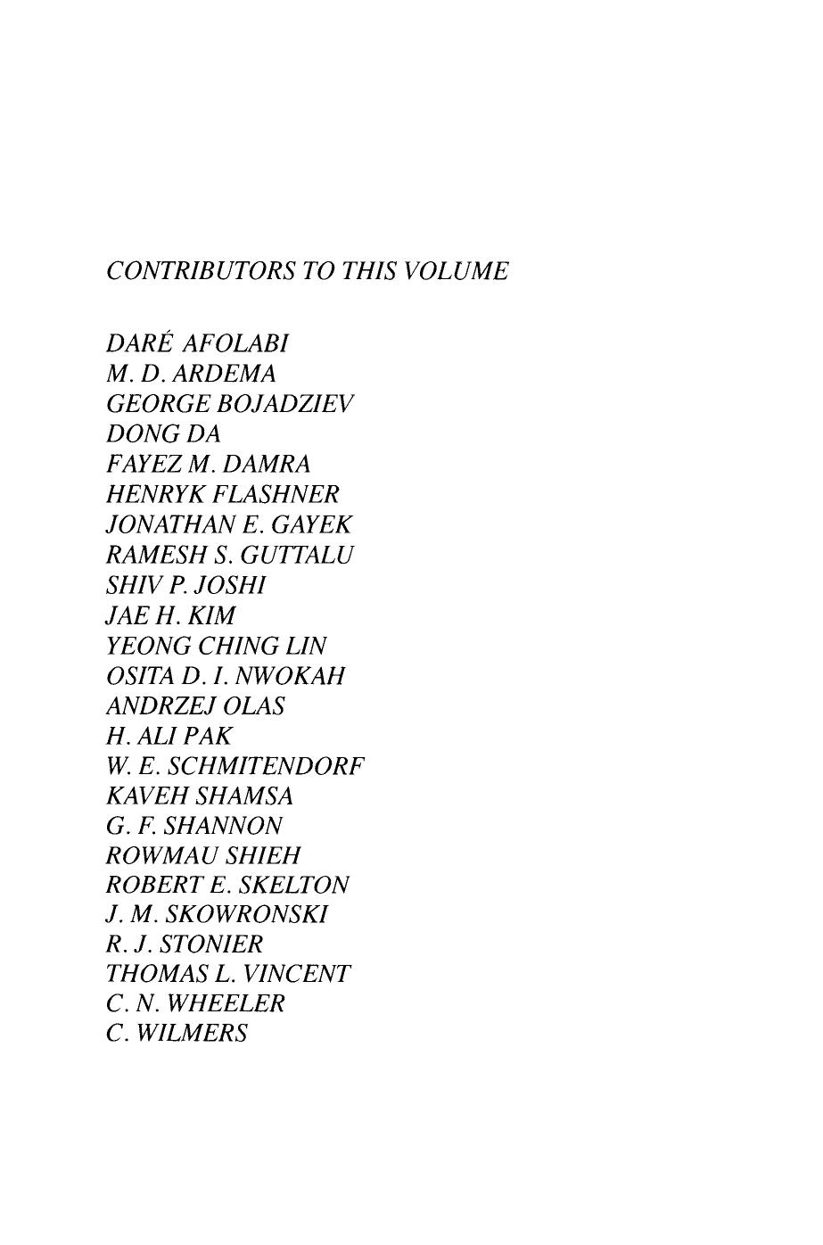 Advances in Control Mechanics, Part 2 of 2 by C.T. LEONDES (Eds.)
