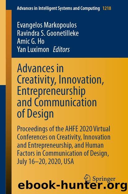 Advances in Creativity, Innovation, Entrepreneurship and Communication of Design by Unknown