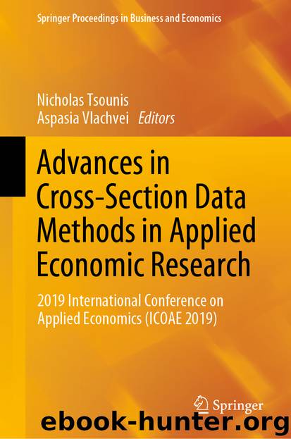 Advances in Cross-Section Data Methods in Applied Economic Research by Nicholas Tsounis & Aspasia Vlachvei