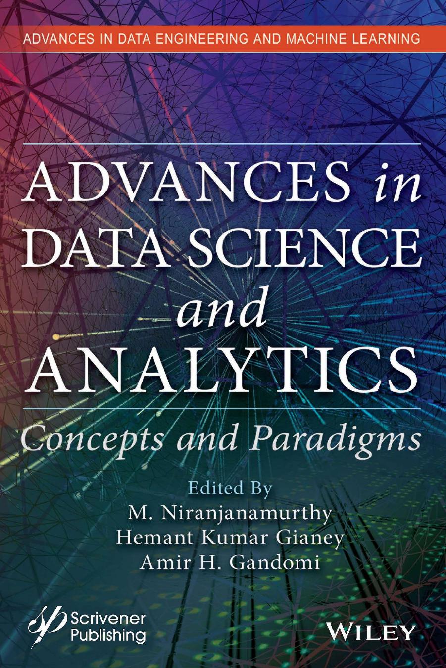Advances in Data Science and Analytics: Concepts and Paradigms by M. Niranjanamurthy Hemant Kumar Gianey and Amir H. Gandomi