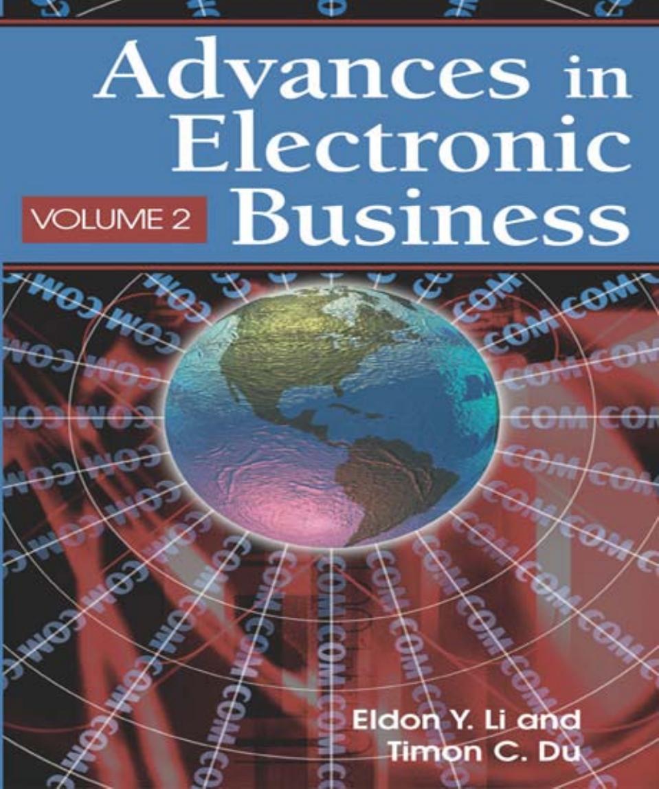 Advances in Electronic Business, Vol. 2 by Eldon Y. Li
