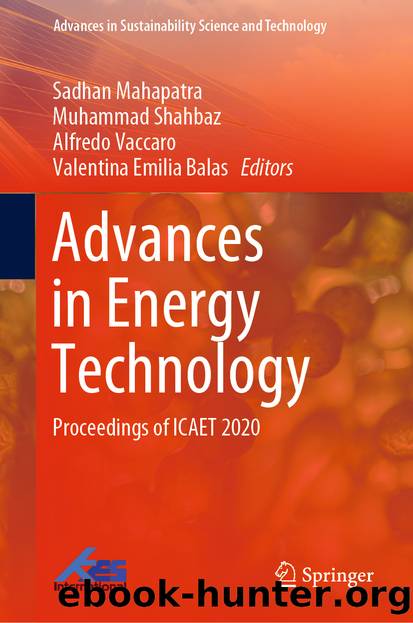 Advances in Energy Technology by Unknown