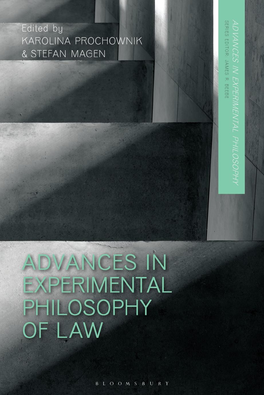 Advances in Experimental Philosophy of Law by Karolina Prochownik; Stefan Magen (editors)