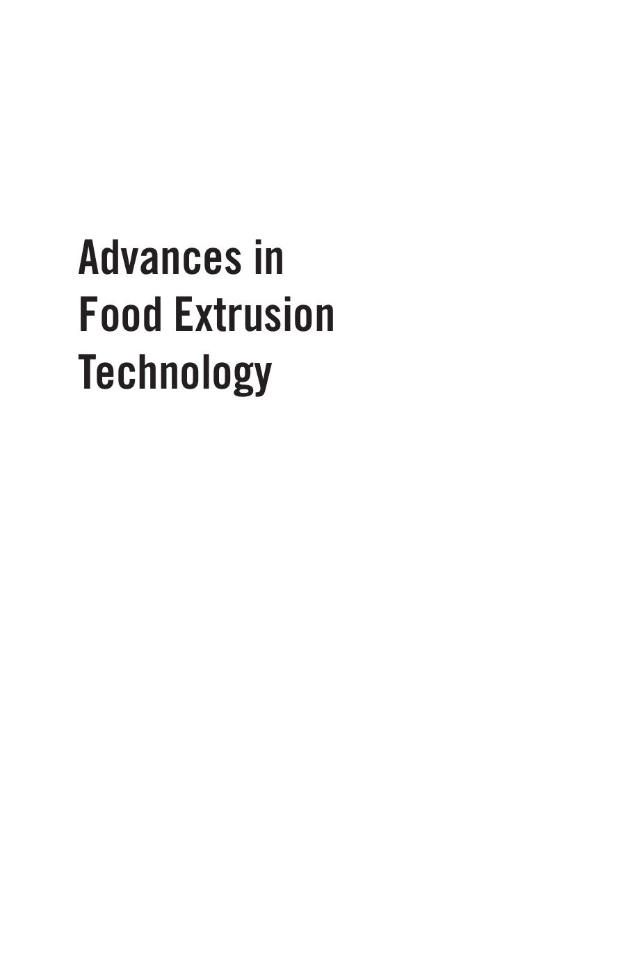 Advances in Food Extrusion Technology (2011) by Unknown