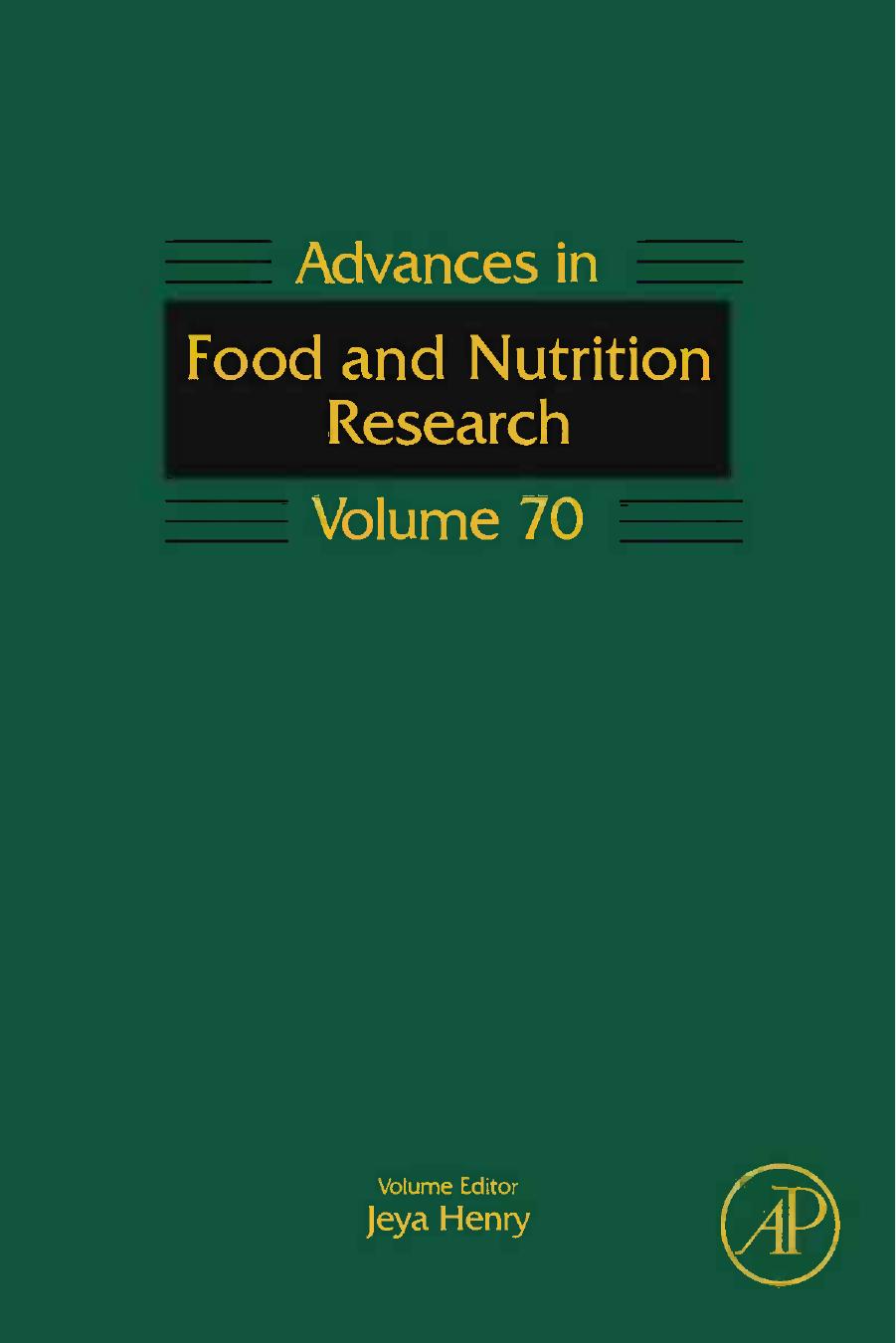 Advances in Food and Nutrition Research by Unknown Author