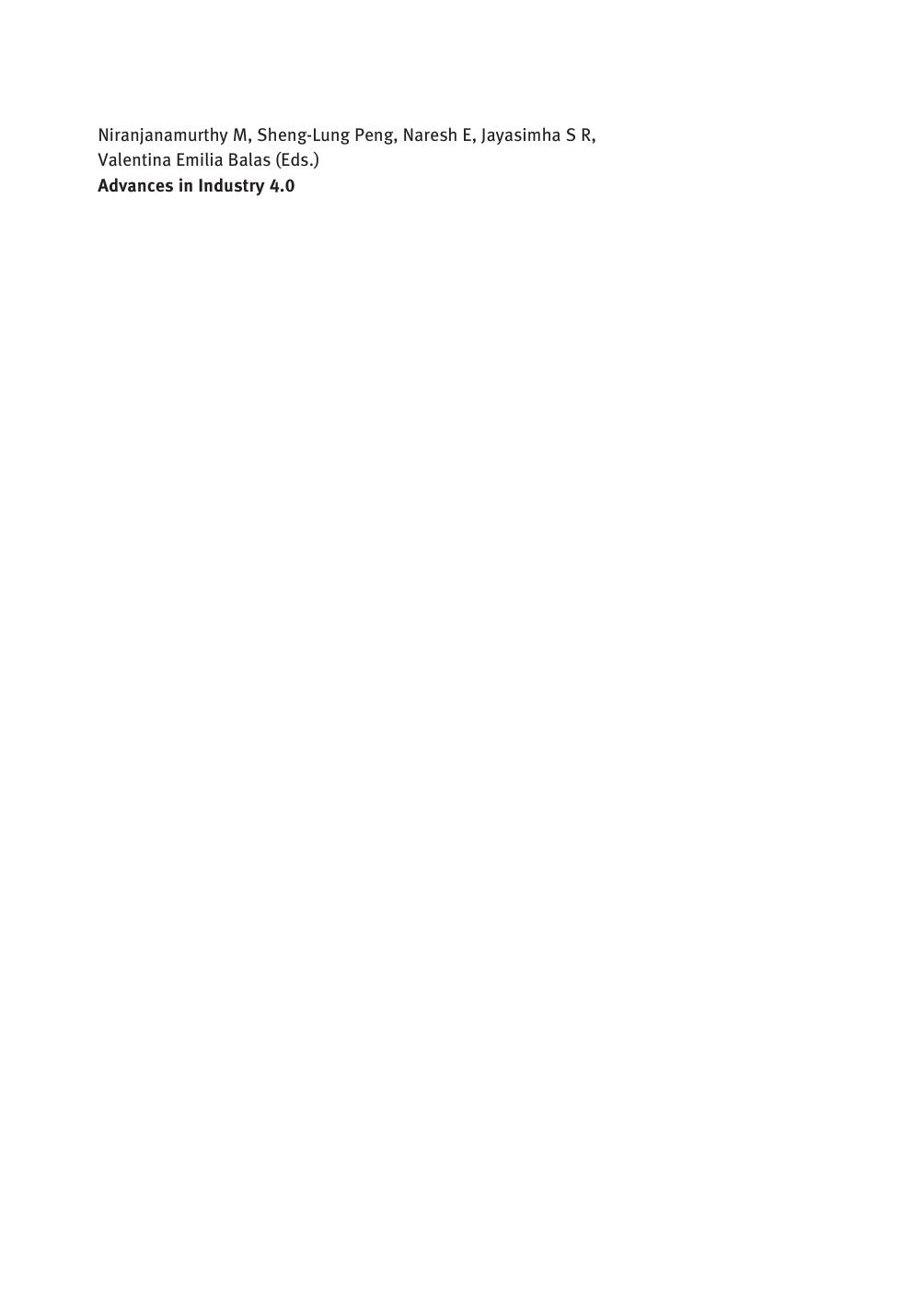 Advances in Industry 4.0 by Concepts & Applications (Smart Computing Applications)