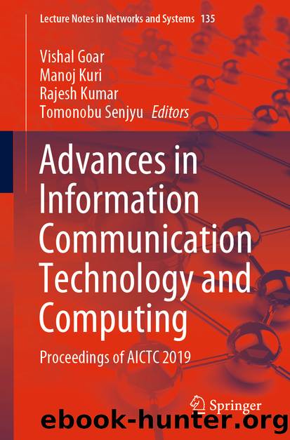 Advances in Information Communication Technology and Computing by Unknown