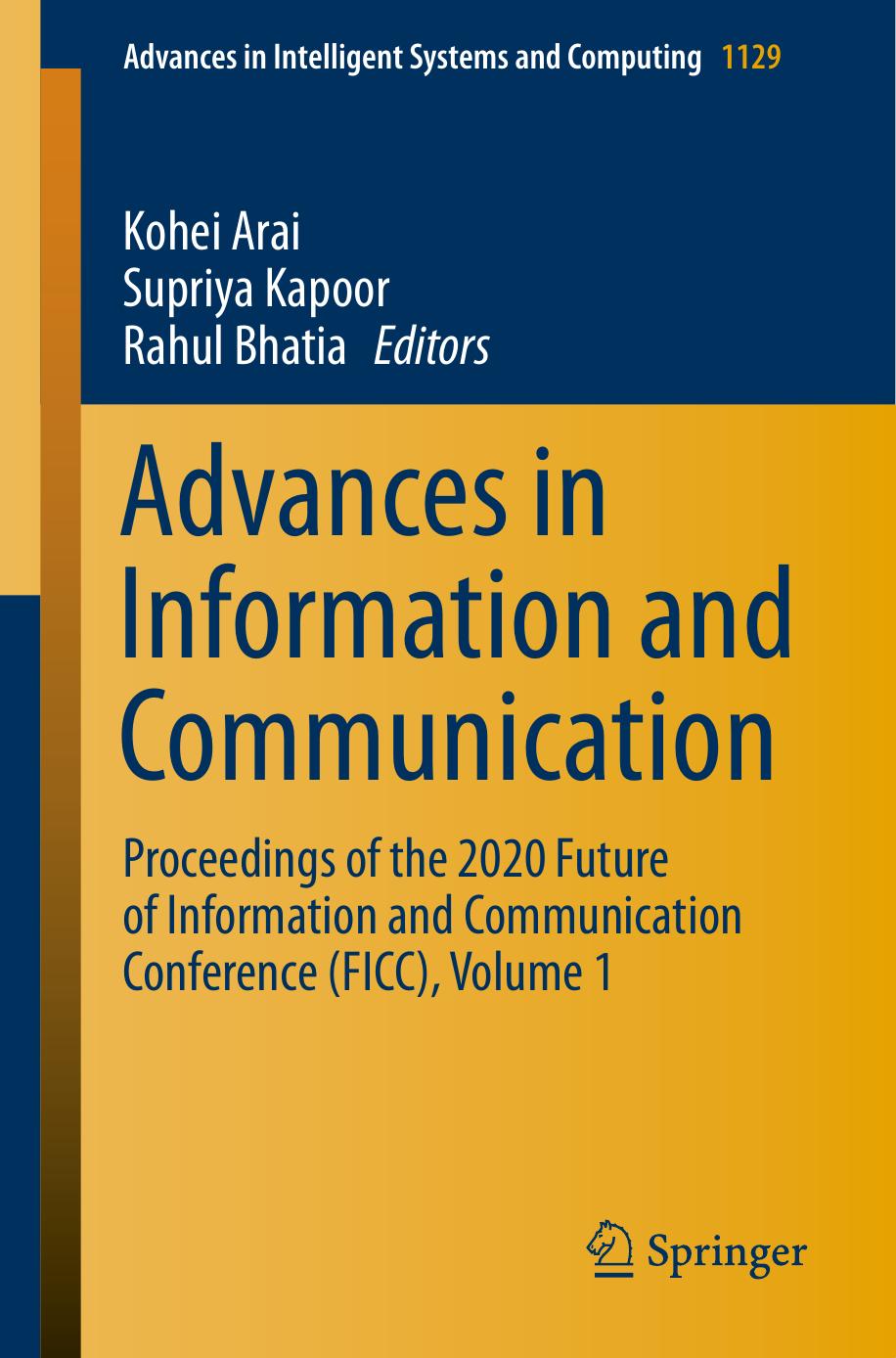 Advances in Information and Communication by Unknow