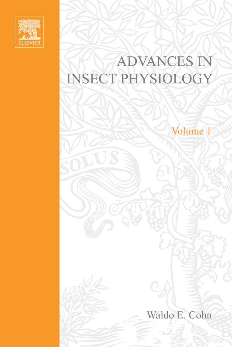 Advances in Insect Physiology, Volume 1 by J. W. L. Treherne J. E. Beament Wi V. B. Beament