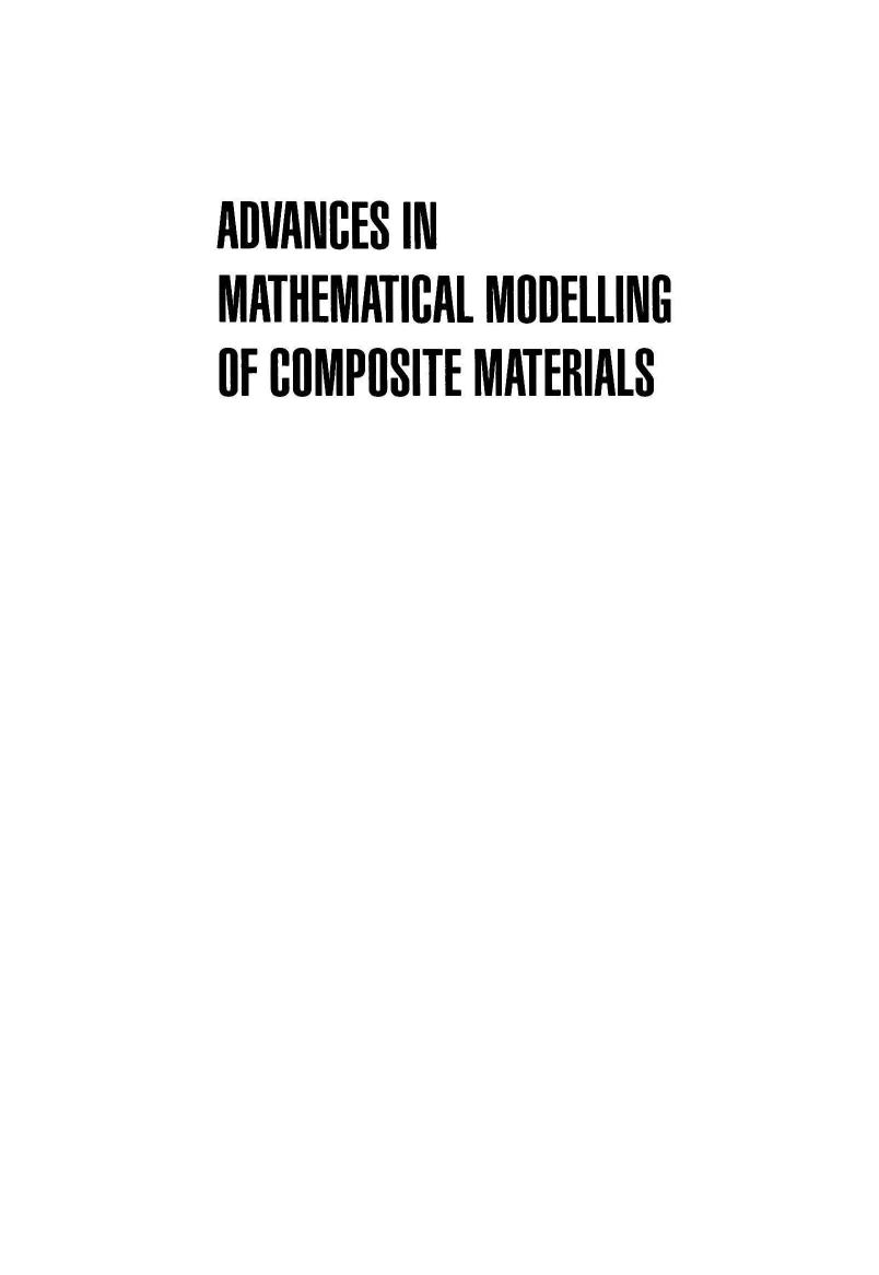 Advances in Mathematical Modelling of Composite Materials by Konstantin Z Markov (ed.)