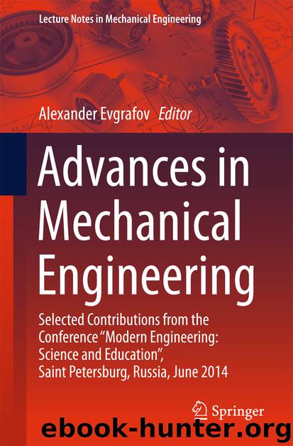 Advances in Mechanical Engineering by Alexander Evgrafov