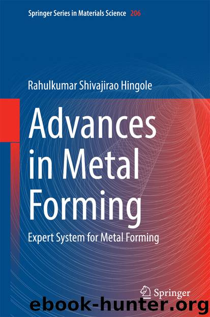 Advances in Metal Forming by Rahulkumar Shivajirao Hingole