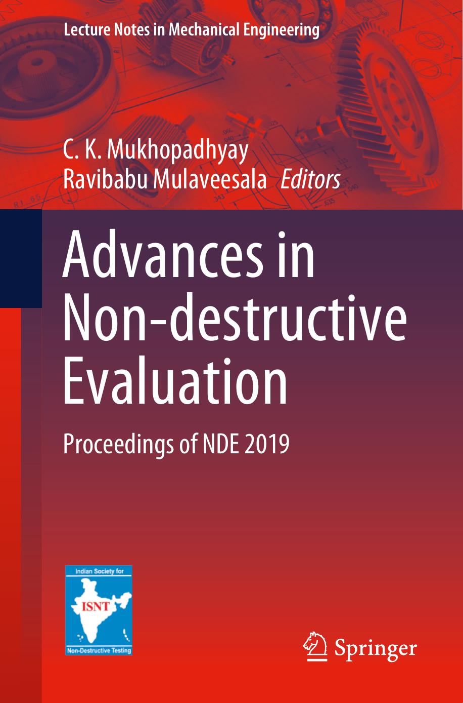 Advances in Non-destructive Evaluation: Proceedings of NDE 2019 by C. K. Mukhopadhyay Ravibabu Mulaveesala