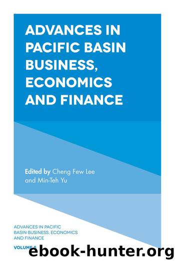 Advances in Pacific Basin Business, Economics and Finance by Lee Cheng-Few;Yu Min-Teh;