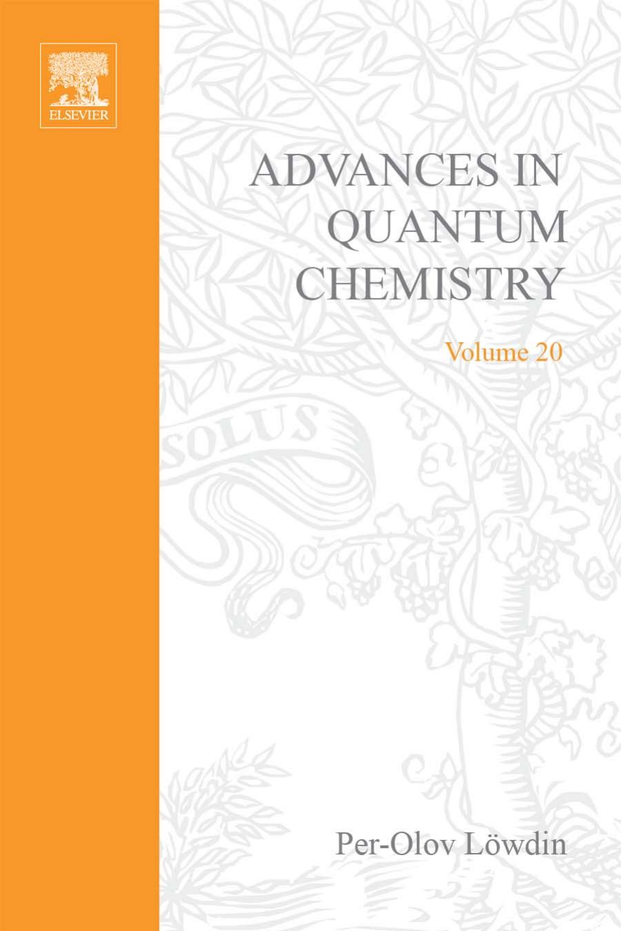 Advances in Quantum Chemistry Vol.20 (1989) by Unknown