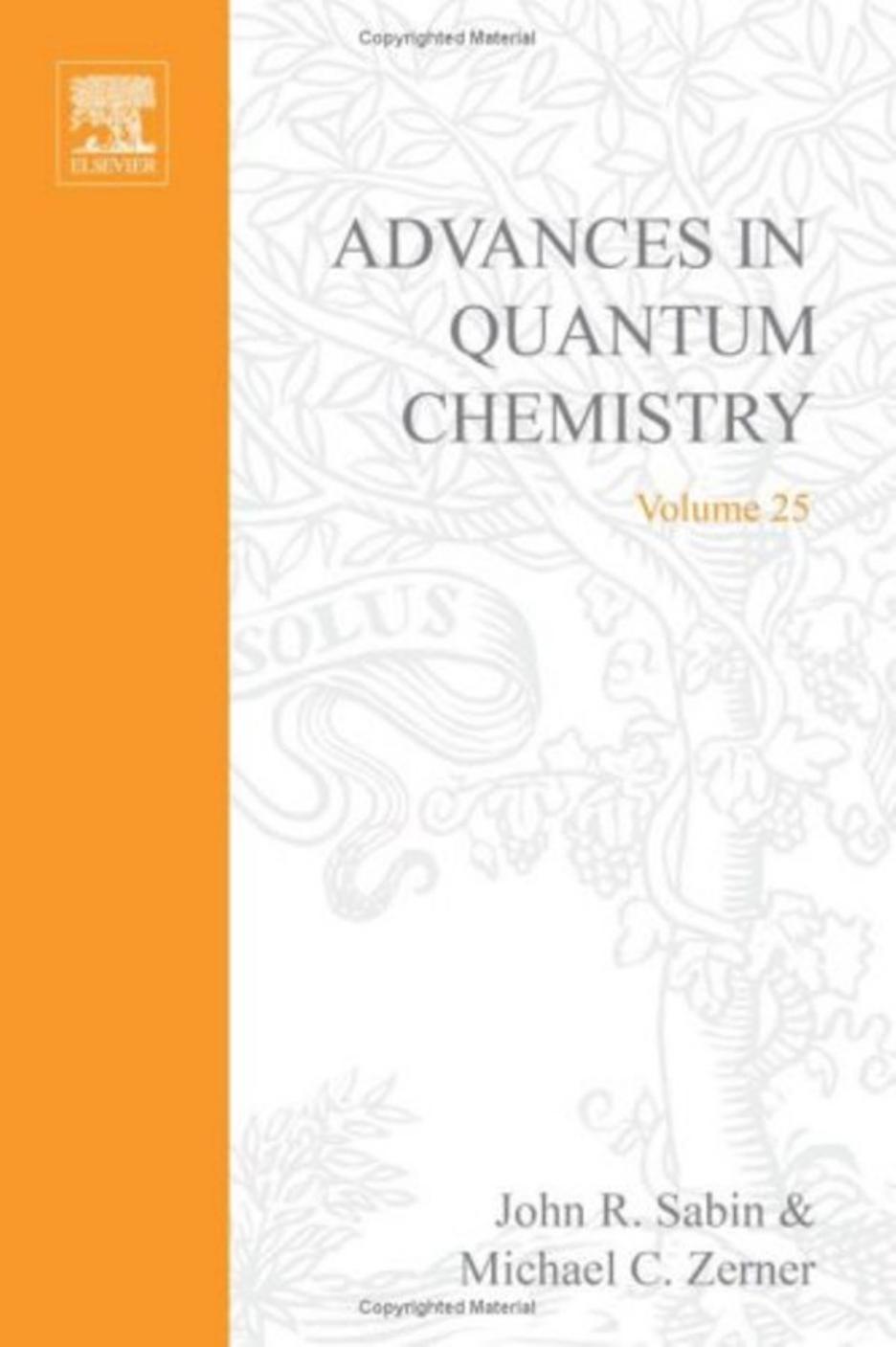 Advances in Quantum Chemistry Vol.25 (1994) by Unknown