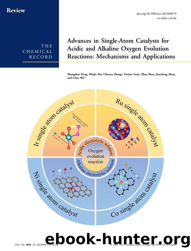 Advances in SingleâAtom Catalysts for Acidic and Alkaline Oxygen Evolution Reactions: Mechanisms and Applications by Zhangshui Deng & Minjie Hu & Chunyu Zhang & Enxian Yuan & Zhan Shen & Jiancheng Zhou & Chan Wu