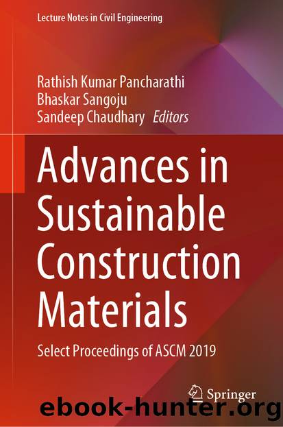 Advances in Sustainable Construction Materials by Unknown