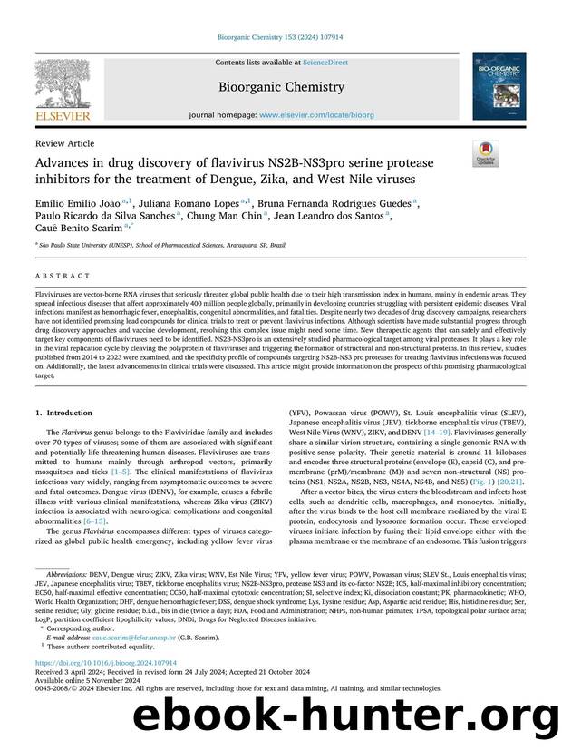 Advances in drug discovery of flavivirus NS2B-NS3pro serine protease inhibitors for the treatment of Dengue, Zika, and West Nile viruses by unknow