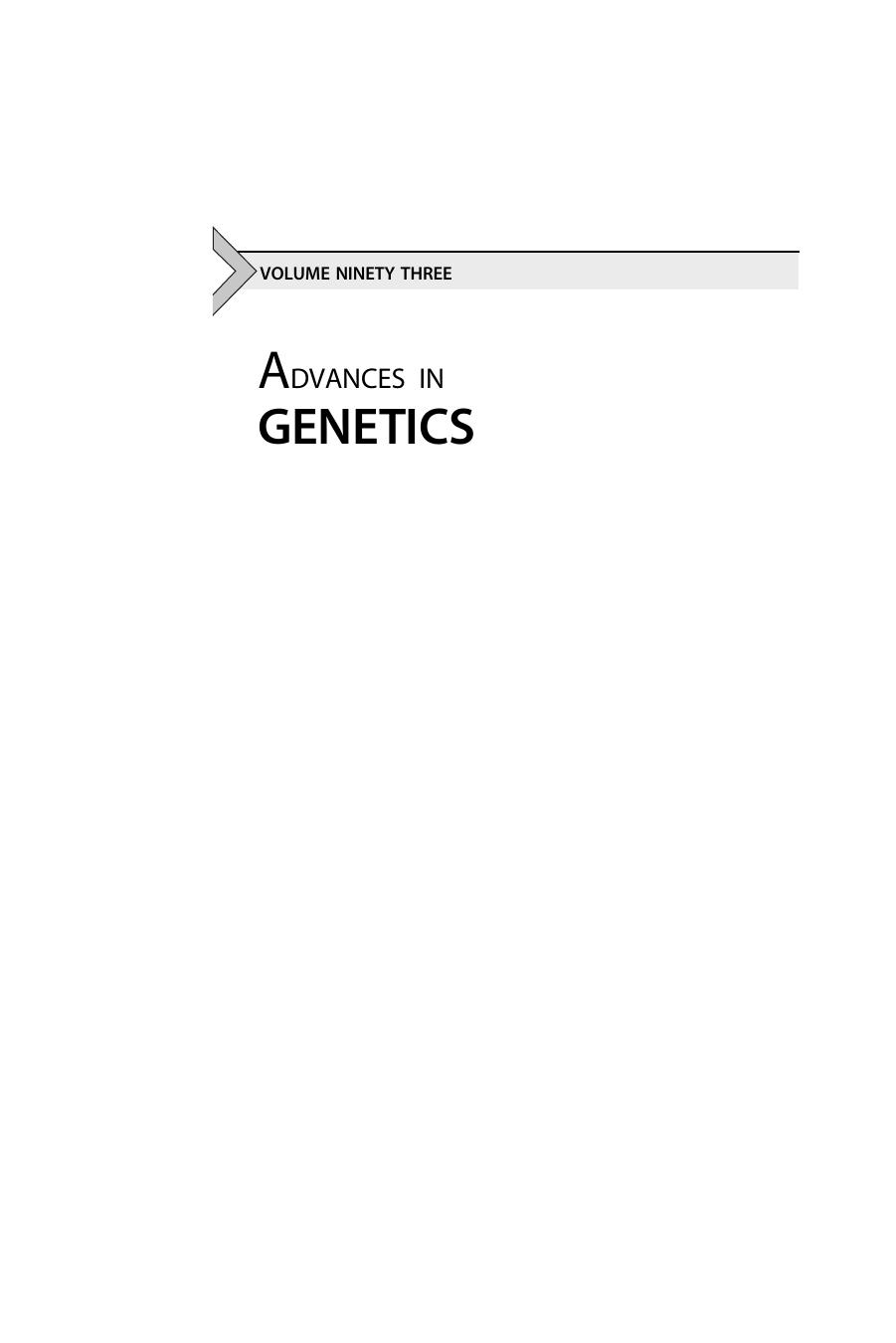 Advances in genetics by Theodore Friedmann Jay C. Dunlap Stephen F. Goodwin