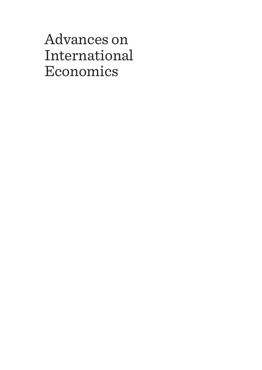 Advances on International Economics by Carmen Díaz-Roldán; Javier Perote