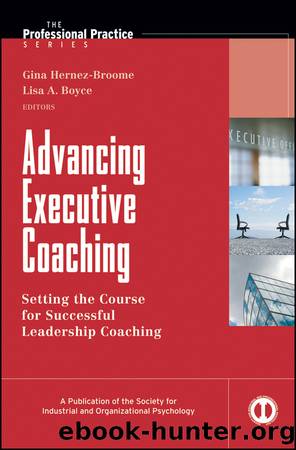 Advancing Executive Coaching by Gina Hernez-Broome Lisa A. Boyce