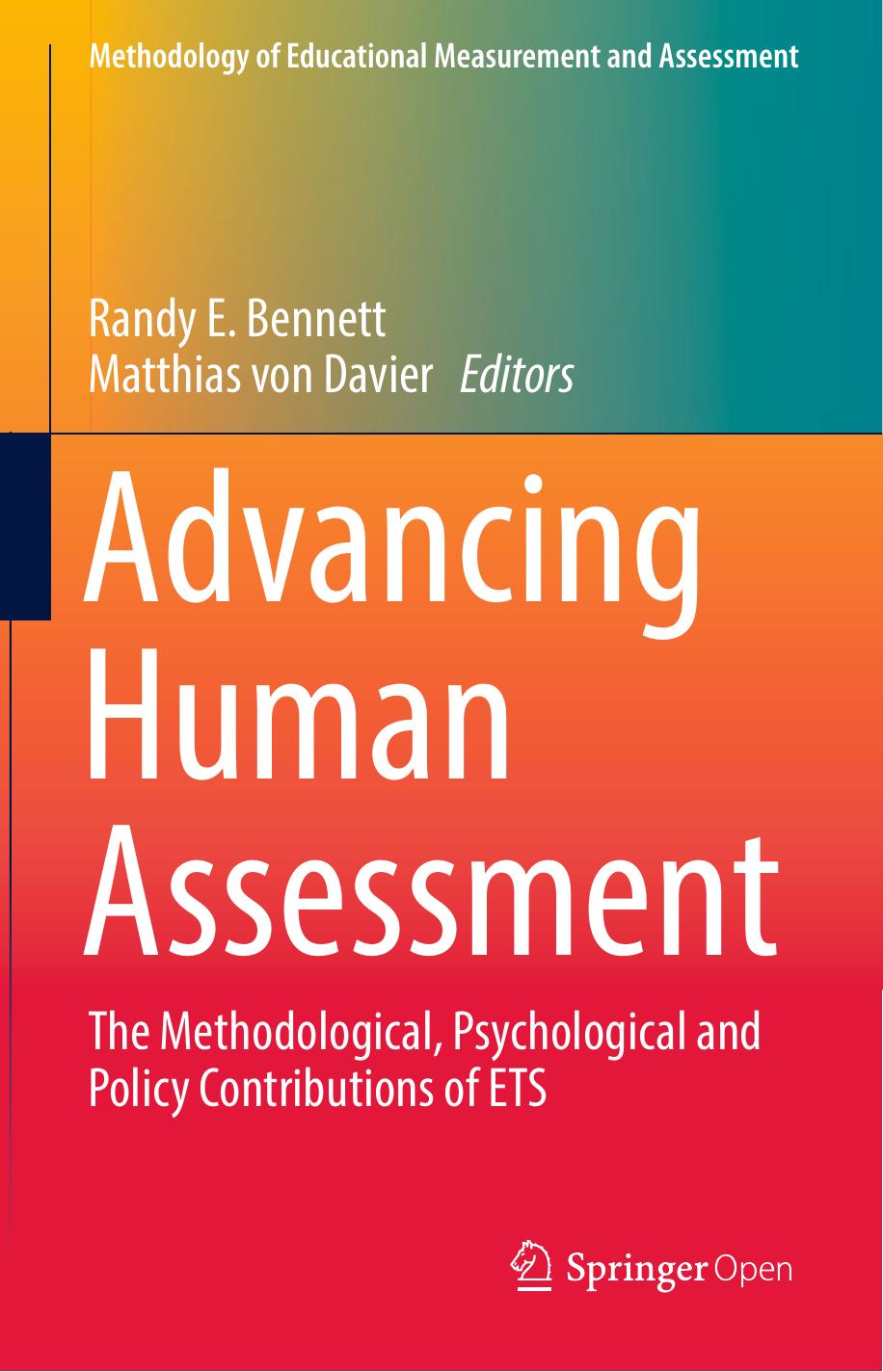 Advancing Human Assessment by Randy E. Bennett & Matthias von Davier