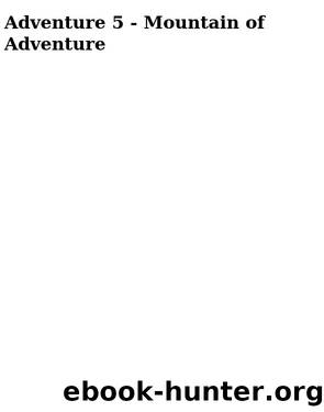 Adventure 5 - Mountain of Adventure by Blyton Enid