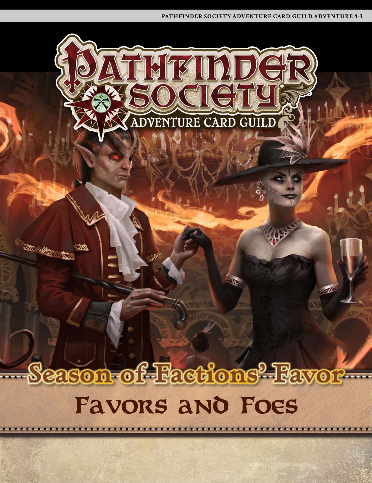 Adventure Card Game Adventure 4-3 Favors and Foes by Unknown