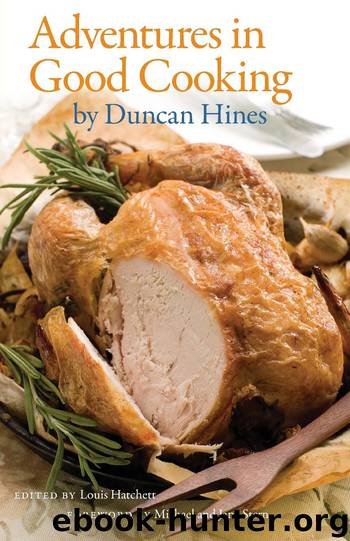 Adventures in Good Cooking by Louis Hatchett