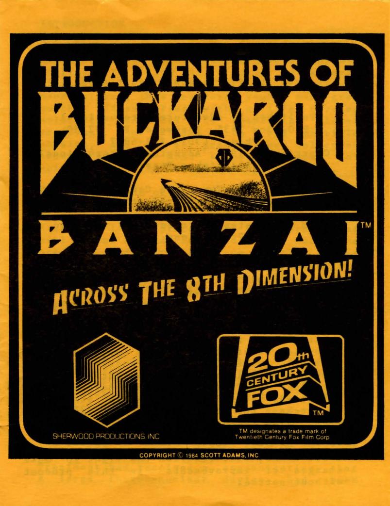Adventures of Buckaroo Banzai Across the Eighth Dimension, The (1984) by Unknown