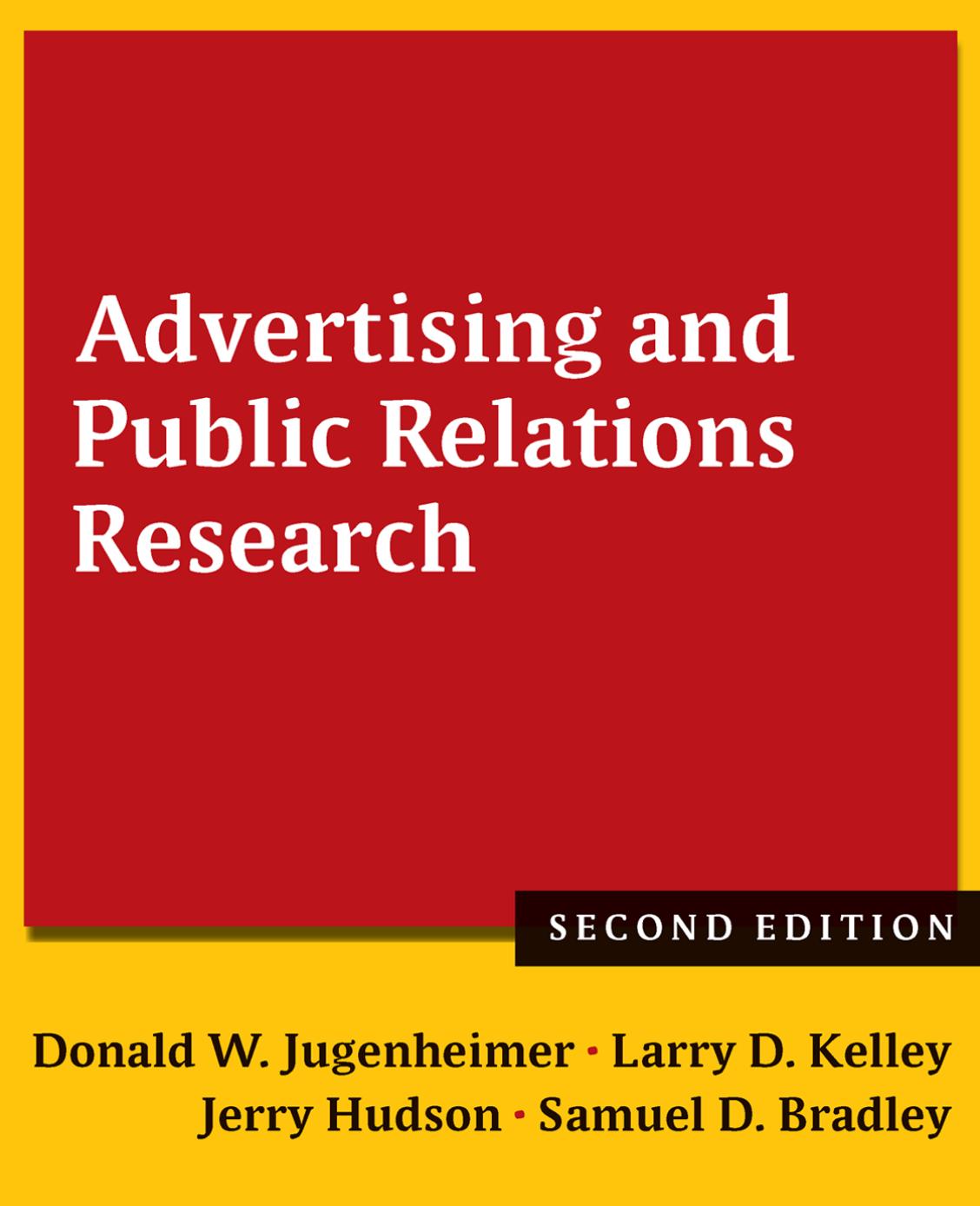 Advertising and Public Relations Research by Donald W. Jugenheimer