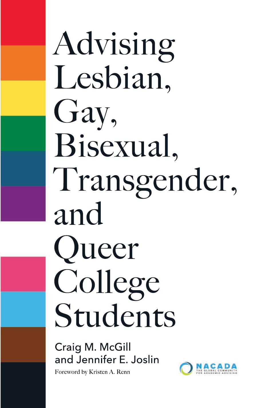 Advising Lesbian, Gay, Bisexual, Transgender, and Queer College Students by Craig M. McGill (editor) Jennifer Joslin (editor)